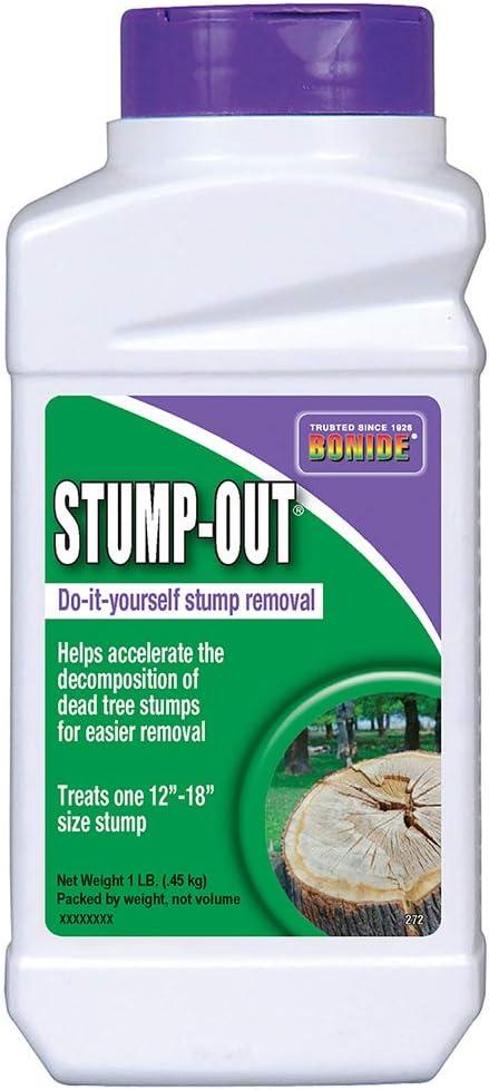 Bonide Stump-Out Granules, Do-it-Yourself At Home Stump Removal Pellets, 1 lb. Fast-Acting Formula for Outdoor Use