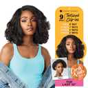 Sensationnel Curls Kinksandco Clip In - Top Lady 10 Inch Easy To Use Clips For Natural 3C To 4C Hair Textures (1 Jet Black)