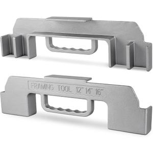 3 In 1 Framing Tools,12/14/16 On-Center Stud Layout Tool,Framing Spacing Tool,100% Cast Aluminum Wall Stud Framing Tool,Precision Measurement Jig Tool For woodworker,building,Furniture DIY (1PACK)