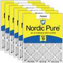 Nordic Pure 16x20x1 (15 1/2 x 19 1/2 x 3/4) Pleated MERV 10 Air Filters 6 Pack