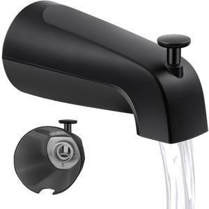 Dreyoo 5 1/4 Inch Bathroom Tub Spout Compatible with Westbrass E531D-1F-62, Fits Wall Front Mount Tub Spout with Shower Diverter 1/2'' IPS Inside Thread Bathtub Faucet(Matte Black)