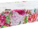 Pink Roses Rectangle Tablecloth 60x84 Inch, Waterproof Summer Floral Table Cover Rosette Table Cloth, Red Rose Rectangular Table Dcor Washable Fabric for Party, Picnic, Camping, Kitchen, Dining Room