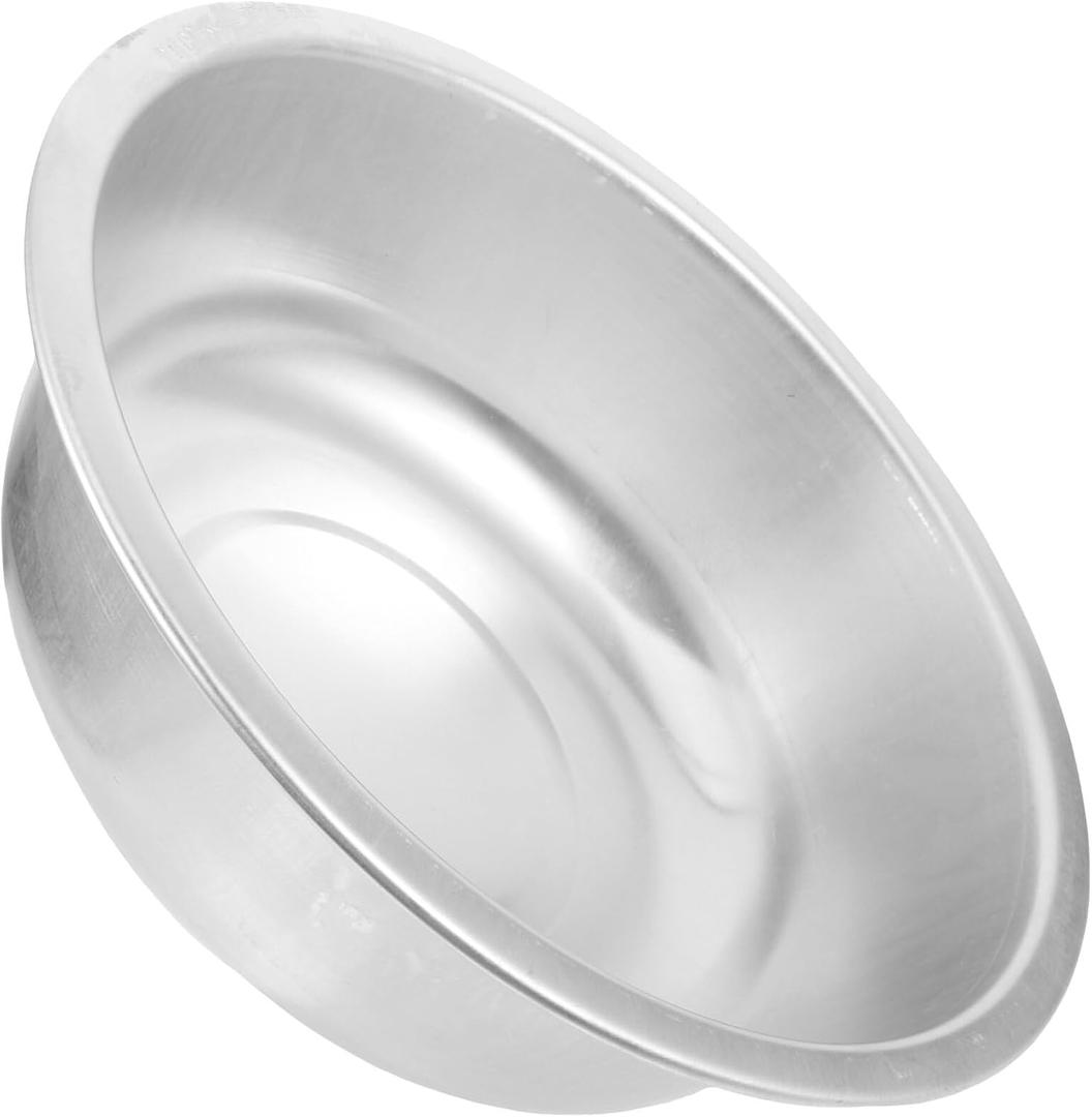 ABOOFAN Large Aluminum Basin 11.22In Multipurpose Kitchen Wash Basin for Fruits Vegetables Salad Mixing and Food Prep Metal Bowl