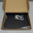 Metal Floating Shelves for Wall Mounted Set of 2, Modern Minimalist Matt Black Book Shelf, Suitable with Bedroom Living Room Decor, Kitchen and Bathroom Accessories 6x4 inch(15x10cm)