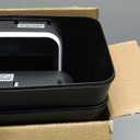 Bathroom Trash Can with Lid, KOEYLE 2 Pack 2.2 Gallon Automatic Touchless Garbage Can, Small Motion Sensor Smart Trash Can, Slim Waterproof Trash Bin for Bedroom, Bathroom, Office, Living Room (Black)