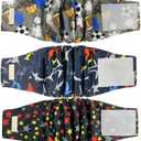 Reusable Dog Diapers Male High Absorbing Belly Band for Dogs Washable Male Dog Belly Band with Cute Patterns 5packs (L, 14 - 18 Waist)