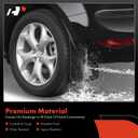 A-Premium Universal Mud Flaps, 2 Pack Black Splash Guards for Truck Car Pickup SUV, Upgraded Mud Guards Includes Mounting Hardware, Drilling Required
