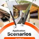 23 Inch 100 Lb Gas Lift Struts for Heavy Lid, Rv Storage Bed Lift Heavy Duty Shock, Gas Piston Lift Mechanism Gas Spring Kit with Mounting Brackets, Fit 80-110lbs Prop 2pack