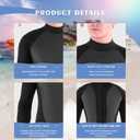 Full Wetsuit Mens Womens 4/3mm Neoprene Diving Scuba Triathlon Wet Suits Cold Water Keep Warm Back Zipper Long Sleeve Thermal Swimsuit