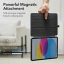 ESR for iPad (A16) 11th/10th Generation Case(2025/2022,10.9 Inch), Convenient Magnetic Attachment, Two-Way Trifold Stand, Lightweight Protection, Auto Sleep/Wake, Rebound Series, Black