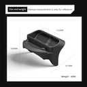 LUCKEASY for Tesla Model Y 2021-2024 Model 3 2021-2022 Instrument Panel Tray (Only Front Driver) Storage Tray Phone Holder Key Chains Box Anti-Slip Silicone Black