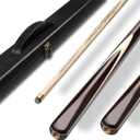 Handmade Snooker Billiard Cue - Premium 57" 19oz Wooden Pool Sticks, with 10mm Snooker Cue Tips, Extension Rod, Pool Cues Cases Accessories, Complete Set (Dark Red)