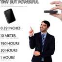 Voice Activated Recorder, Magnetic Voice Recorder with Playback, Digital Voice Recorder with 64GB Storage Space, Recorder Voice Activated for Lectures/Meetings/Interviews/Home