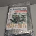 10x10 Heavy Duty Tarp, 10 Mil Thick, High Durability, Tear & Fade Resistant, UV Treated, Grommets Every 18 Inches (10' x '10')