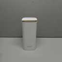 Makeup Brush Holder with Lid, Push Pop-Up Makeup Brush Organizer,4 Slots Makeup Cosmetics Organizerfor Vanity Decor, Bathroom Countertop ,Large Capcity, Dustproof,Waterproof | White and Gold