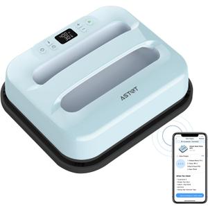AST&T Heat Press Machine 12" x 10" Portable & Easy Heat Press for T-Shirts, Pillows, Tote Bags & More White (Heat Press Blue)