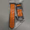 Watch Band for Apple Watch Ultra 2 49mm 45mm 44mm 42mm Soft Rubber watch bands for iWatch SE 1 2 Series 4 5 6 7 8 9 for men women (Grey Orange)