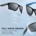 KastKing Osage Polarized Sport Sunglasses for Men and Women, Ideal for Driving Fishing Cycling Running, UV Protection