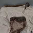 Dalykate Backpack Laundry Bag, 115L Large Hamper with Shoulder Straps, Drawstring Closure, Mesh Pocket, Khaki