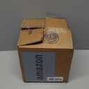 Nihow Ceramic Plant Pot: 6 Inch Planter with Drainage Hole & Square Saucer for Herbs/Plants, Bag Shape Design Flower Pot for Indoor & Outdoor Garden Decor - White