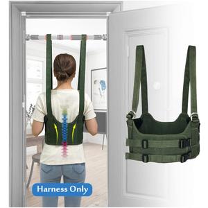 Back Stretcher Lumbar Traction Device Spinal Decompression Machine Lumbar Belt for Lower Back Pain Relief Sciatica Herniated Disc Back Alignment Device Hang Upside Down Stretch Back Harness (S 34~38)