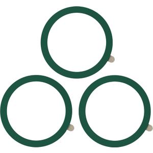 TENOC Universal Metal Ring Sticker for Magnetic Charger Compatible with iPhone/Samsung/Android All Cellphones, Magnetic Mount/Phone Holder Conversion Accessories, 3Pcs, Green