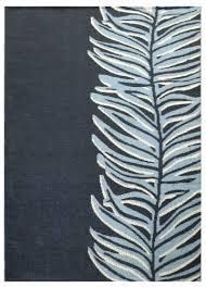 HD Outdoors 5x7 Woven Rug- Palm Feather, 5x7