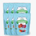 Lovely Candy Co. Organic Lollipops, 16oz Bag (6-Pack) | Vegan, Gluten-Free, Non-GMO, NO Artificial Colors or Flavors | Mango, Strawberry, Grape & Pomegranate Flavored Candy, Best By: Feb 28, 2026