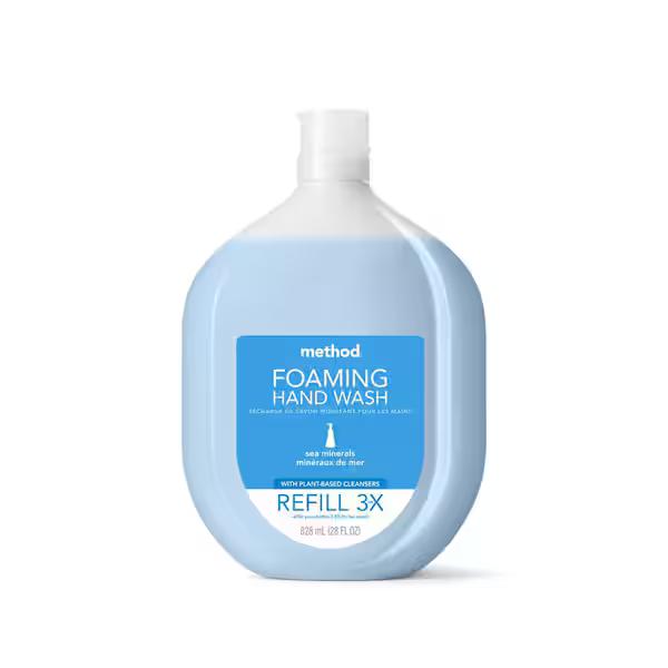 3 Pack Method 28 oz. Sea Minerals Foaming Hand Soap Refill 