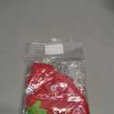 Cat Strawberry Hat, Soft Knit Bonnet, Red, M | Adjustable Ears, Party Head Wear, 2 PCS
