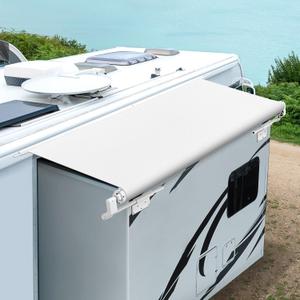 Kohree RV Slide Topper Awning, Slide Out Awning Kit Cover Assembly, Modular Camper Slideout Awning Protection for RVs, 5th Wheels,Travel Trailers and Motorhomes, White, 7'9" (7'1" Fabric)
