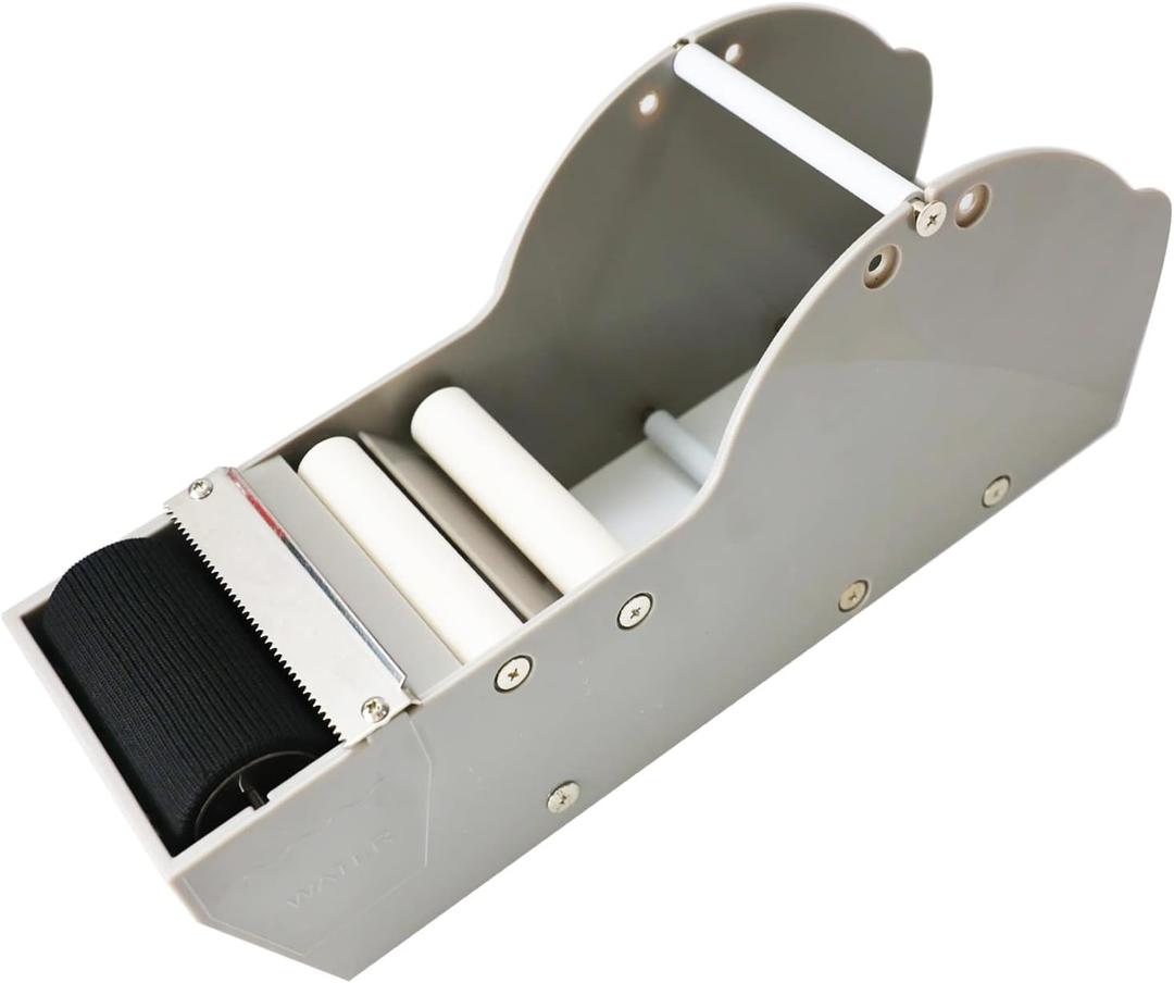 Grey Water Paper Tape Dispenser, Up to 3" Wide Kraft Gummed Tape for Sealing Office Supplies Arts Crafts (Gray)