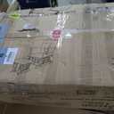 Storkcraft Premium Hoop Glider & Ottoman (Espresso with Beige)  GREENGUARD Gold Certified, Solid Wood Craftsmanship, Convenient Storage Pockets, Glider Rocking Chair for Nursery, Multi-Award-Winning