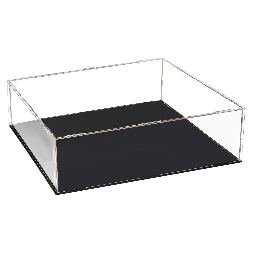 uxcell Acrylic Clear Display Case Box Dustproof Protection Showcase Cube Collectibles Show Box 11.8x9.8x3.9inch
