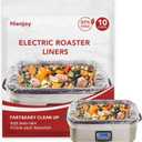 Electric Roaster Liners(10 Liners), 18" x 34" Disposable Roaster Liners Fit 16, 18, 22 Quart Roasters Cooking Bags for Instant Cleanup