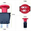 2 x PTO Switch 5 Terminals 01545600 00522100 430-401 for Ariens Gravely ProMaster MTD Toro Gravely Delta Scag Compatible with PM100, EZR,ZTX 260Z, ZTR 2050 34, 34Z Zoom 2148XL, 01545600, 925-1716, 5 AMP