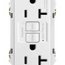 Legrand radiant 2097TRWCCD12 20 Amp GFCI Self Test Tamper Resistant Decorator Duplex Outlet, White (1 Count)