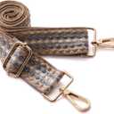 Purse Straps Replacement Wide Crossbody Shoulder Strap for Bags Purse Extender Accessories Guitar Straps (Gold Buckle-347)