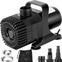 VIVOSUN 2600 GPH Submersible Water Pump with Barrier Bag, Ultra Quiet 200W Pond Pump for Pond, Waterfall, Fish Tank, Statuary, Hydroponic, 20Ft. Lift Height