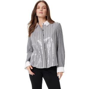 Sam Edelman Women's Astrid Oversized Button Down Shirt Standard, XL