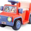 Bluey 6V Ride On Car for Toddlers - Interactive Electric Car for Kids with Sound Effects & Music, Riding Toy for Boys & Girls, Includes 6V Rechargeable Battery & Charger