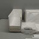 3 Drawers Slim Bathroom Storage Cabinet Dresser, Narrow Plastic Rolling Cart Organizer with Drawers, for Small Spaces, Kitchen, Laundry, Office, Bedroom, White (7.5"x16.5"xx22.2"(3-Drawer))