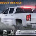 G-PLUS LED 3rd Third Brake Light Compatible With Ford F150 2009-2014 High Mount Rear 3rd Cargo Tail Lamp Waterproof Clear lens Chrome Housing