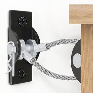 Furniture Anchors for Baby Proofing, Anti Tip Leaning Mirror Wall Anchors 4Packs 800lbs Furniture Straps Mirror Anchor Kit for Large Floor Mirror Dresser Bookshelf Cabinet Bunk Bed Child Pet Safety