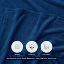 Utopia Bedding Navy Fleece Blanket King Size Lightweight Fuzzy Soft Anti-Static Microfiber Bed Blanket (90x102 Inch)