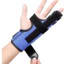 Boxer Fracture Splint, Pinky Finger Splint, Adjustable Two Finger Brace for 4th or 5th Finger, Metacarpal Splint Hand Brace for Arthritis Fracture Broken Mallet Dislocated Trigger Finger(L/XL)
