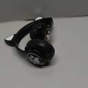 Glowing Cat Ears Headphones for Kids  VolumeLimited Headset with Breathing LED Lights, Soft Leather Earpads & Foldable Design (Black)