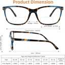 Bifocal Reading Glasses Women Clear Top Eyeglasses,Pattern Print Stylish Ladies Readers Spring Hinge