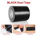 Duct Tape Heavy Duty,4 Inches x 55 Yards,9 Mil Thickness,Strong Industrial Strength,Flexible,No Residue,Waterproof and Tear by Hand,Multi-Use for Indoor & Outdoor Repairs (Black)