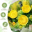 Yastouay Preserved Sunflower Bouquet, Forever Flowers for Delivery, Birthday Gifts for Women, Long-Lasting Fresh Sunflower Bouquet with Vase Gift Box, Forever Flowers for Wife Mothers Day